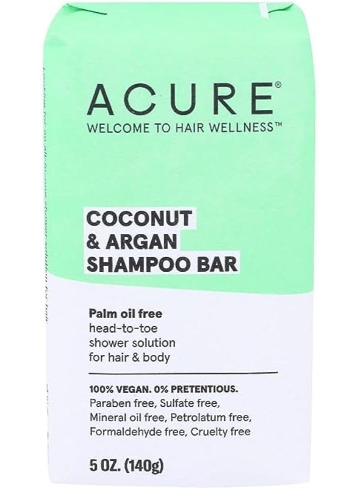 Acure Coconut & Argan Shampoo Bar, 5 Oz - Image 1
